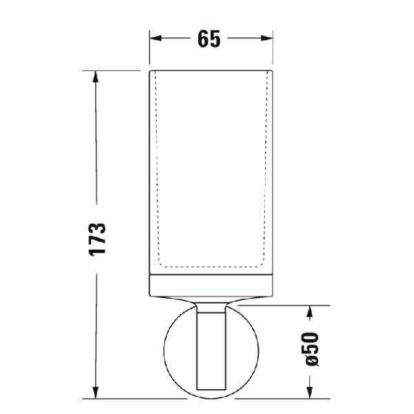 Стакан для зубных щеток Duravit Starck T 0099314600