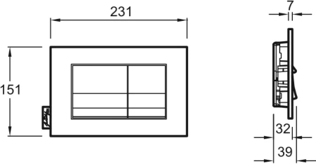 кнопка для инсталяции jacob delafon, глянцевая цвет белый, e20858-00 (gm)