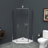 душевой уголок belbagno uno 90х90 uno-195-p-1-90-c-cr профиль хром стекло прозрачное