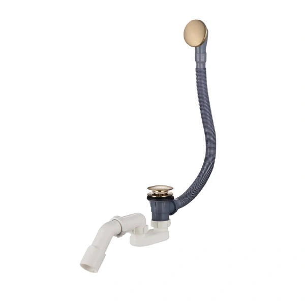 Слив-перелив Raglo R600 R600.31.03 32 мм, клик-клак, золотой сатин, с функцией наполнения ванны