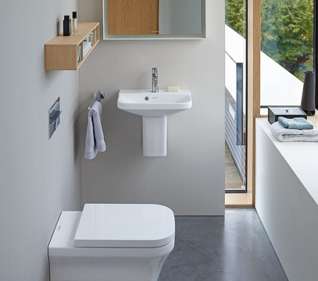 раковина подвесная 55 см duravit p3 comforts 2331550000