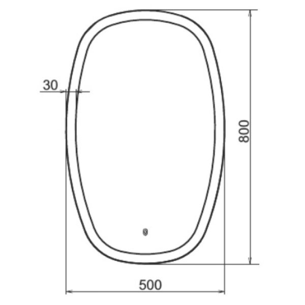 зеркало 50 см comforty космея 00-00001263