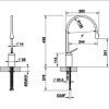 смеситель gessi goccia 33806#031 для раковины - высокий