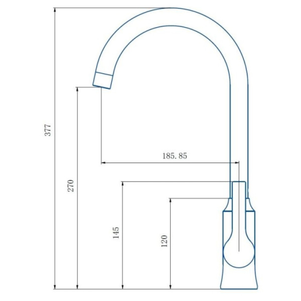 смеситель для кухни haiba hb70652-7