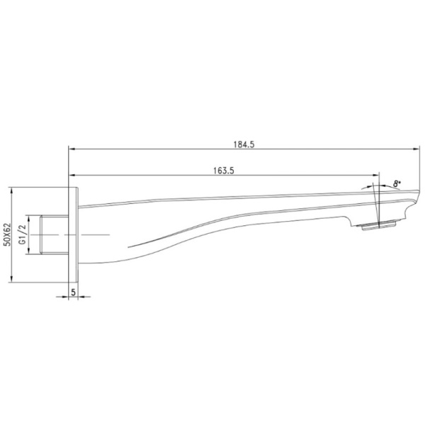 излив для ванны lemark lm5981cw