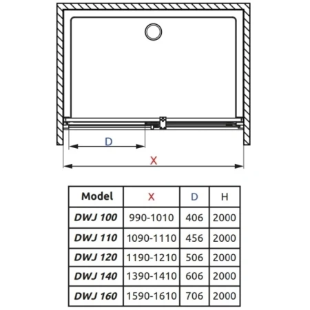 душевая дверь radaway espera dwj 140 r зеркальное