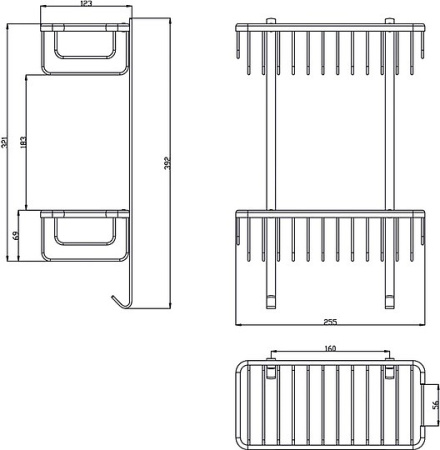 полка двойная zorg antic azr u-3 br