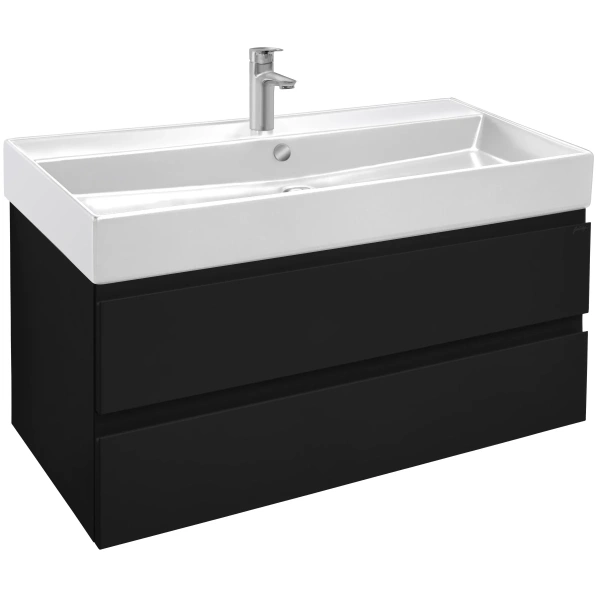 тумба черный матовый 99,8 см jacob delafon madeleine eb1318-j53