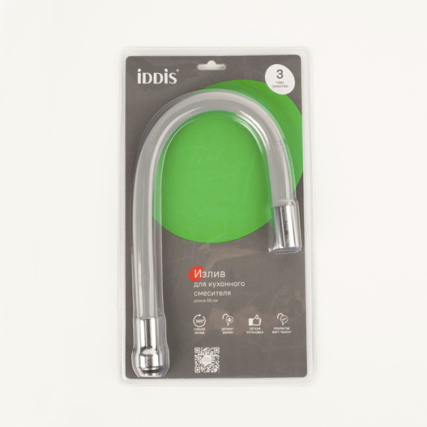 излив iddis 995fb50g5sm силикон 500 мм гибкий серый