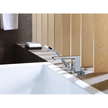 смеситель на борт ванны hansgrohe metropol 74552000