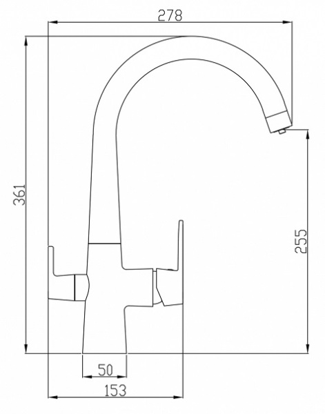 смеситель для кухни zorg steel hammer sh 819 satin