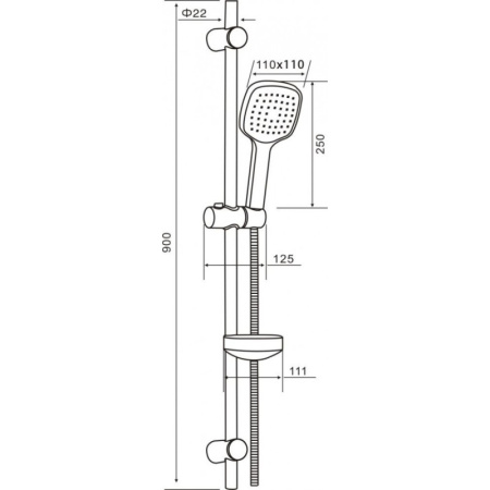 комплект смесителей orange mari m07-311cr два смесителя + душевой гарнитур orange o-shower