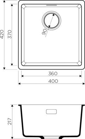 кухонная мойка omoikiri kata 40-u-ca карамель