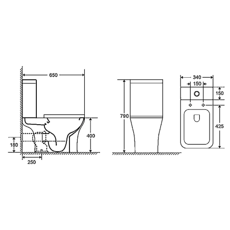 унитаз компакт azario fretta square az-5121 напольный, безободковый, с бачком и сиденьем микролифт, 65х34х79 см, белый
