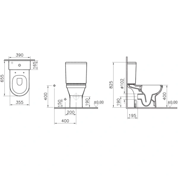 унитаз напольный vitra s50 9797b003-7204 с микролифтом