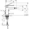 смеситель для биде hansgrohe tecturis e 73200700 с донным клапаном, белый матовый