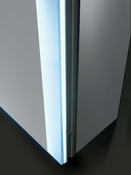 зеркальный шкаф aquatek 100 aq7109-mlc с подсветкой хром