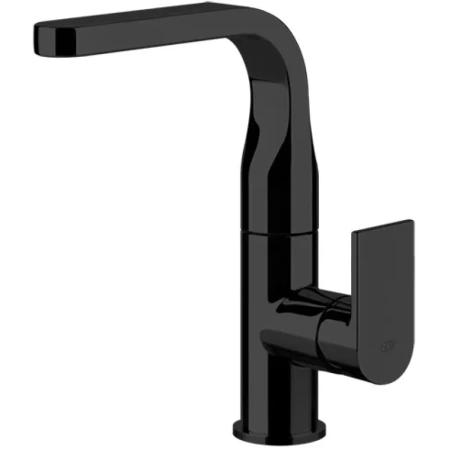 Смеситель Gessi Via Manzoni 47123#299 для раковины, с донным клапаном, цвет черный XL