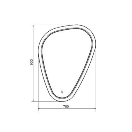 Зеркало Comforty Олеандр 70 с подсветкой