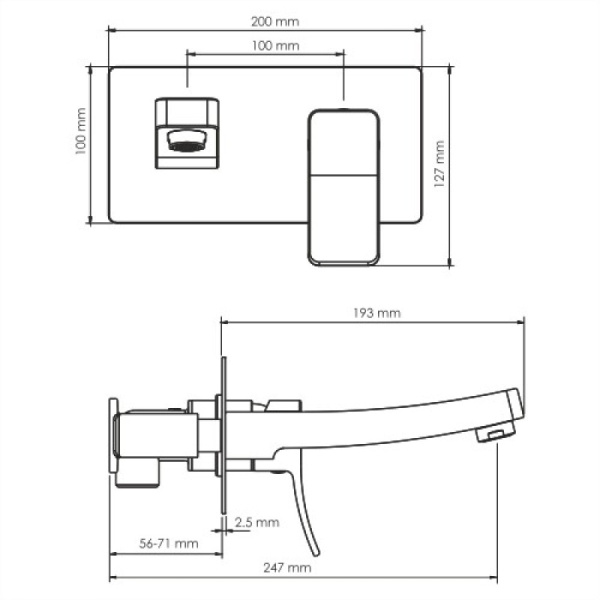 смеситель для раковины wasserkraft aller 10630 цвет хром