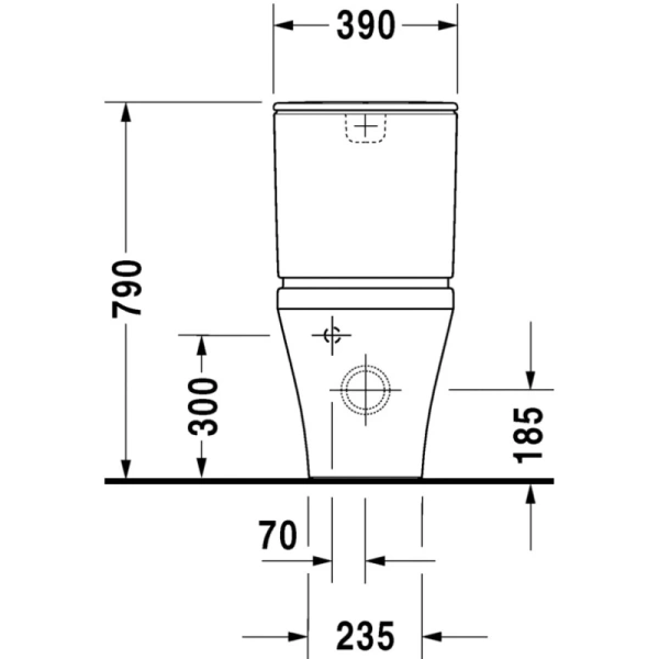 унитаз напольный duravit durastyle 2155090000