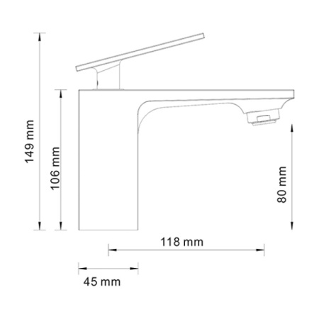 смеситель для раковины wasserkraft alme 1503 цвет хром