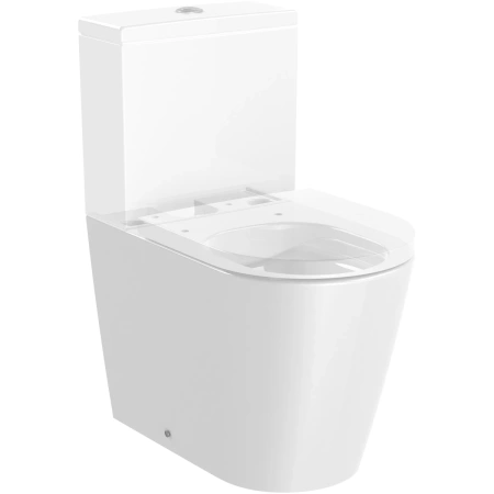 чаша напольного безободкового унитаза roca inspira round 342529000