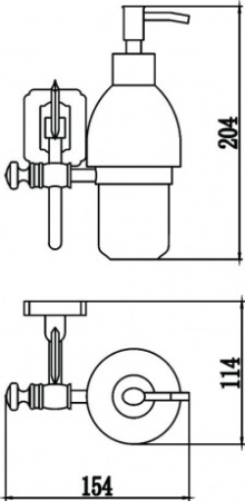 дозатор для жидкого мыла savol 64 s-006431