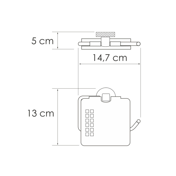 Держатель для туалетной бумаги WasserKRAFT Tauber K-64425 цвет никель