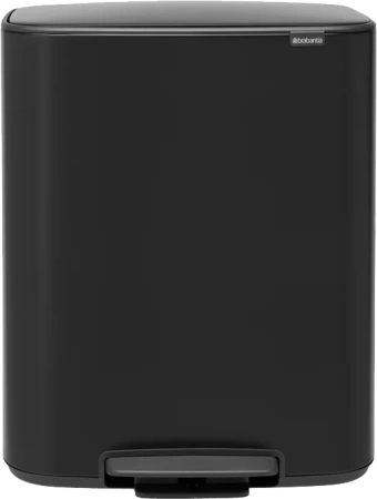 мусорное ведро brabantia bo pedal bin 211362 60 л, черное