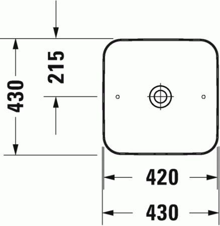 раковина накладная 43см duravit cape cod 2340432600