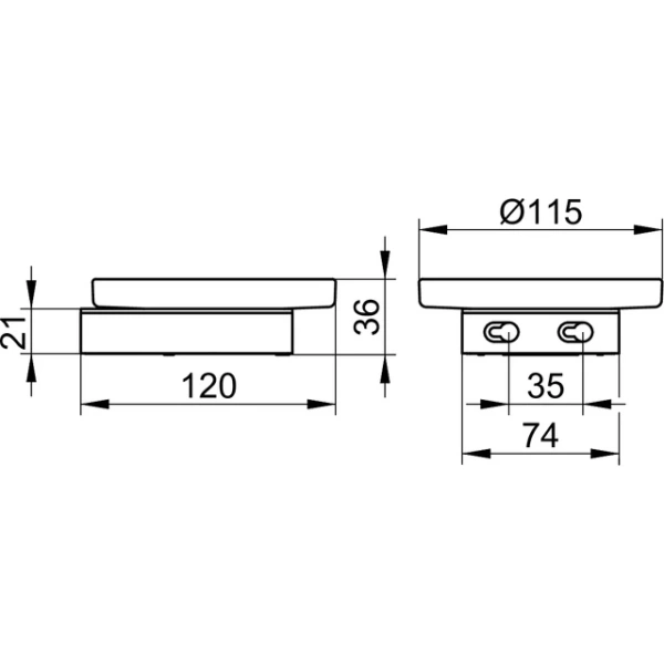 Мыльница Keuco Smart.2 14755019000 хром