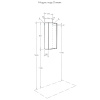 подвесной шкаф aquaton оливия 35 r 1a254703ol01r белый матовый