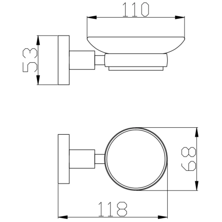 мыльница rav slezak colorado coa0300z золото