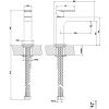 смеситель gessi via manzoni 38606#299 для раковины, с изливом 128 мм, без донного клапана, цвет черный xl