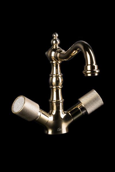 смеситель для раковины boheme royal cristal 292-royal золото