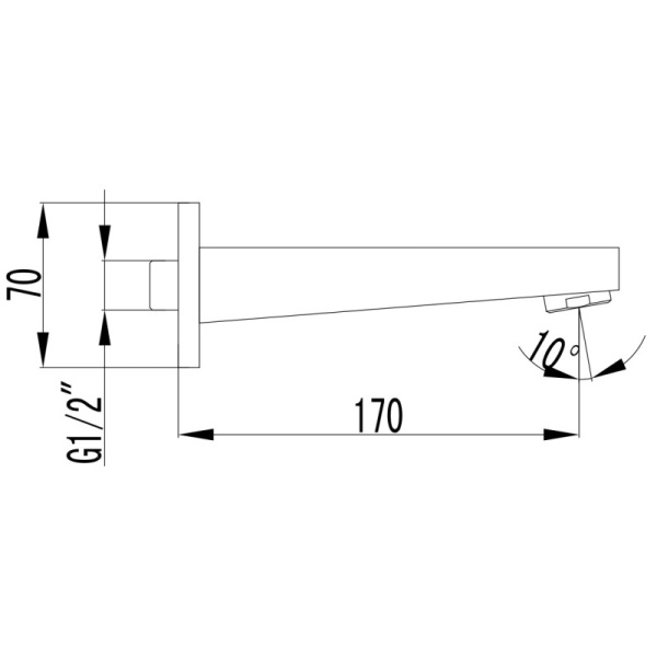 излив для ванны lemark lm4381c