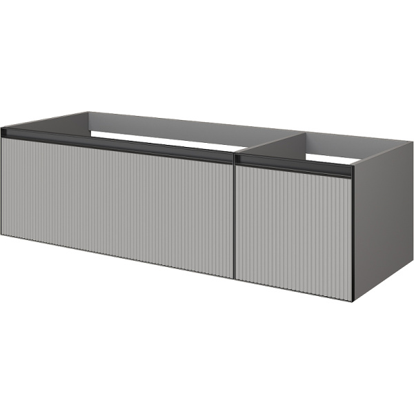 тумба под раковину boheme armadi art quatro 2 140 790-m2-140-l-rib-a подвесная luna fuga профиль антрацит