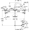 смеситель для раковины с донным клапаном grohe grandera 20417000