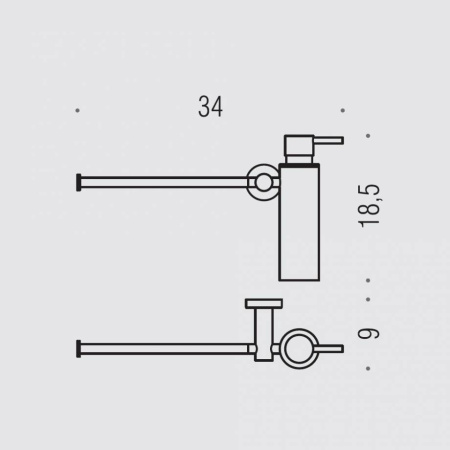 полотенцедержатель colombo design plus w4975.hps1