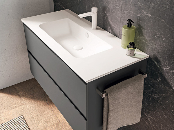 раковина berloni bagno smart ceramic 82 lavsmrincxr002 101, цвет ceramica lucido