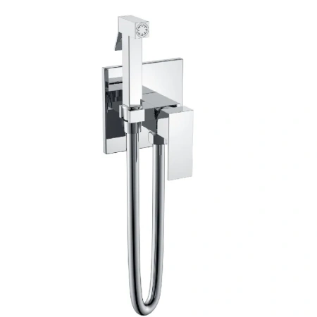 Гигиенический душ Boheme Qubic 477-CR со смесителем, хром