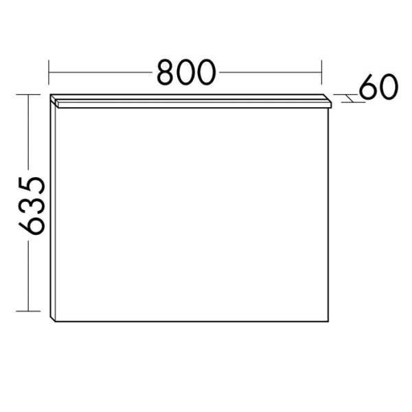 зеркало 120х60см burgbad eqio sidl080 с подсветкой, корпус хром