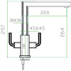 смеситель для кухни zorg inox szr-0909a