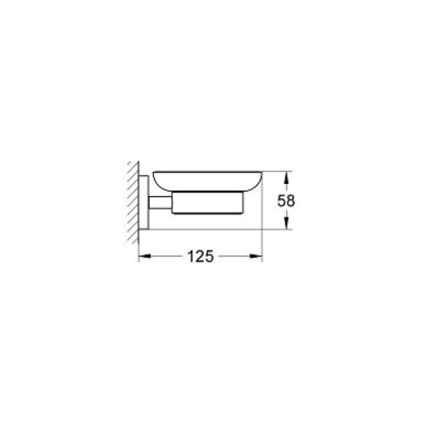 Мыльница с держателем Grohe Essentials 40444001