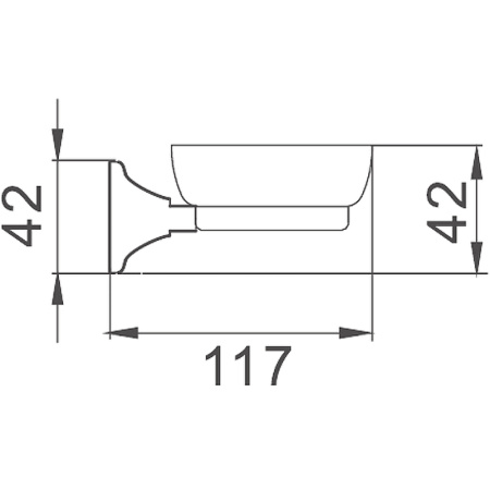 мыльница haiba hb8502 цвет хром