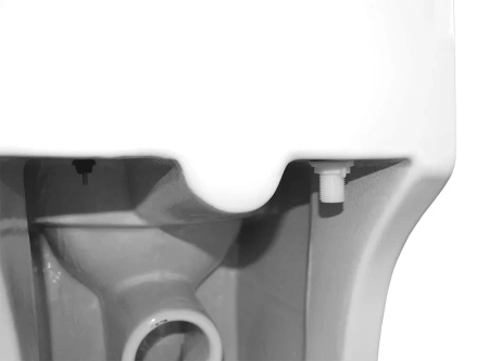 унитаз моноблок azario sente az-8614 напольный, безободковый, горизонтальный слив, с сиденьем микролифт, 66.5x37.5x78.5 см, белый