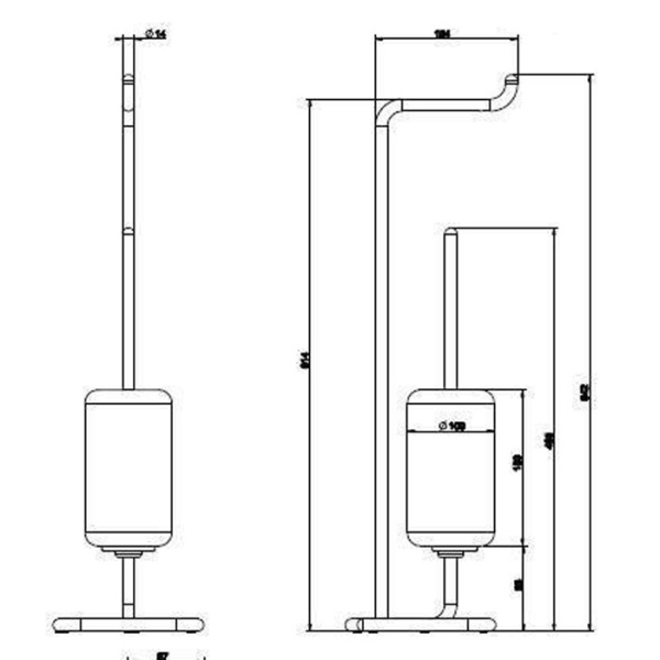 Напольная стойка Gessi Goccia 38068#031