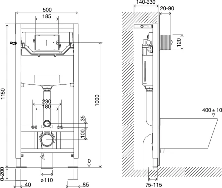 система инсталляции для унитазов lemark peneda expert 9812002