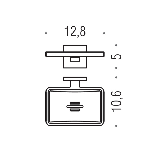 Colombo Design Basic Q Мыльница подвесная, хром